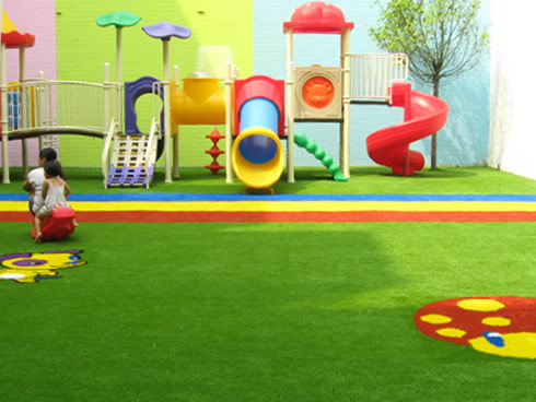 幼兒園人造草坪鋪設案例